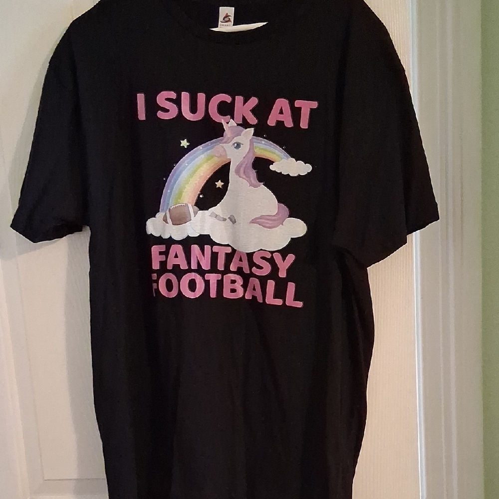 Black Unicorn Fantasy Football T-Shirt